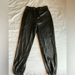 Express Black Leather Pants Size S